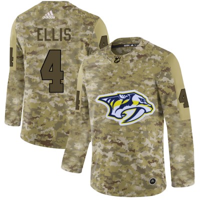 Adidas Nashville Predators #4 Ryan Ellis Camo Authentic Stitched NHL Jersey